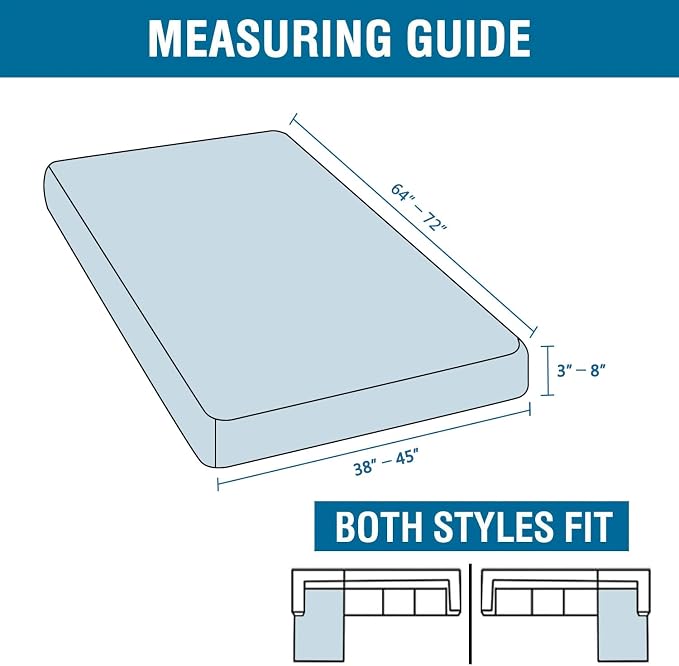 H.VERSAILTEX Super Stretch Individual Chaise Cover Sectional Couch Covers - Image 2