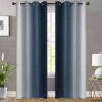 Yakamok Room Darkening Ombre Curtains 84 Inch Length, Light Blocking Grommet - Image 2