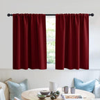 RYB HOME Blackout Bathroom Window Curtains, Short Thermal Insulated Heat by RYBHOME