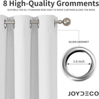 Joydeco Blackout Curtains 72 Inch Length 2 Panels Set, Thermal Insulated Long - Image 4