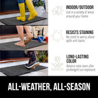 GORILLA GRIP 100% Waterproof All-Season WeatherMAX Doormat, Durable Natural - Image 4