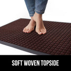 GORILLA GRIP 100% Waterproof All-Season WeatherMAX Doormat, US Designed Natural - Image 7