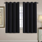 H.VERSAILTEX 100% Blackout Bedroom Curtains Drapes 63 Inch Length Thermal by HVERSAILTEX