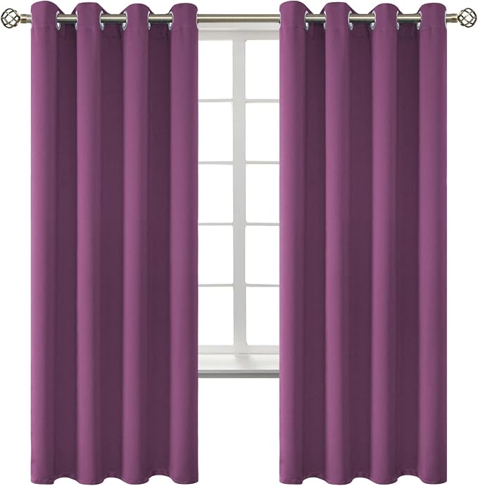 BGment Room Darkening Curtains 72 Inches Long by BGment