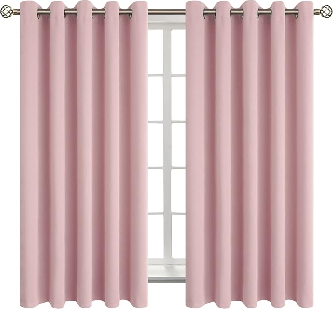 BGment Room Darkening Curtains 63 Inches Long by BGment