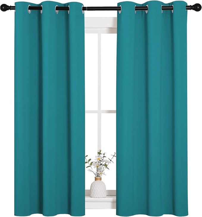 NICETOWN Room Darkening Curtains 54 inch Length 2 Panels, Thermal Insulated - Image 2