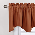 NICETOWN Burnt Orange Curtain Valance - Image 3