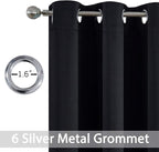 Yakamok Room Darkening Grommet Window Drapes Thermal Insulated Light Blocking - Image 3