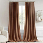 MIULEE Back Tab Blackout Curtains 120 Inch Long 2 Panels Set - Image 9