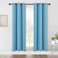 NICETOWN Blackout Window Curtains 70" L, 2 Panels, 34 inch, Teal Blue, Grommet by NICETOWN