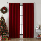Simplebrand Ava Red Blackout Curtains by Simplebrand