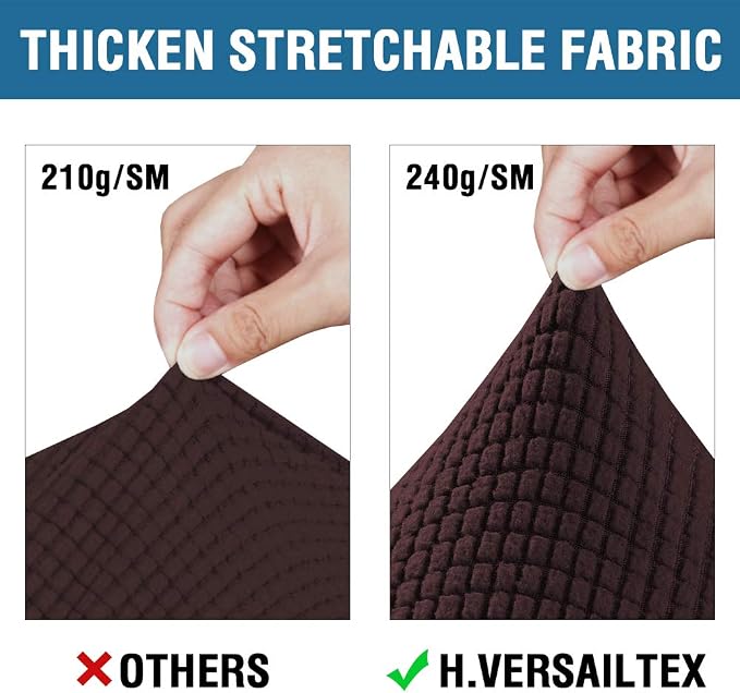 H.VERSAILTEX 4 Piece Stretch Sofa Covers - Image 3