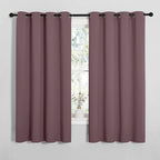 NICETOWN Bedroom Curtain Panels Blackout Draperies, Dry Rose, 1 Pair, 55 by by NICETOWN