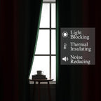 Estelar Textiler Red and Green Christmas Blackout Curtains - Image 3