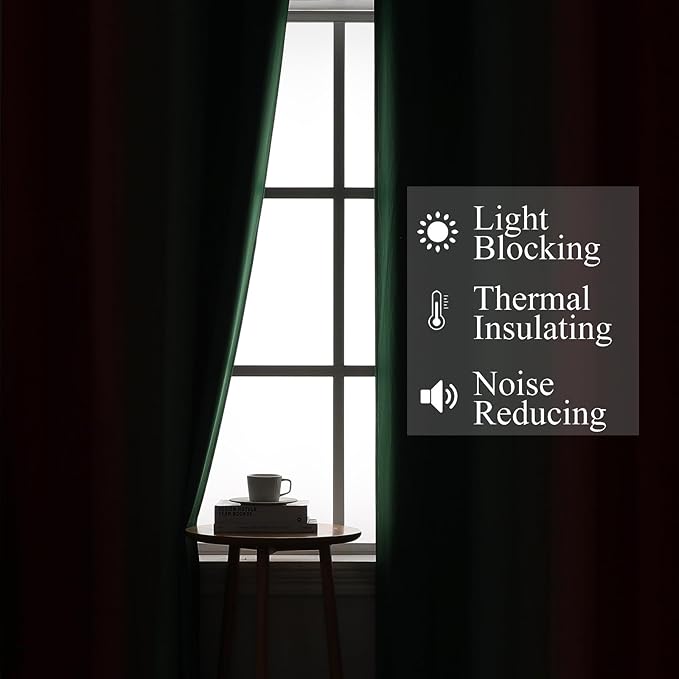 Estelar Textiler Red and Green Christmas Blackout Curtains - Image 3