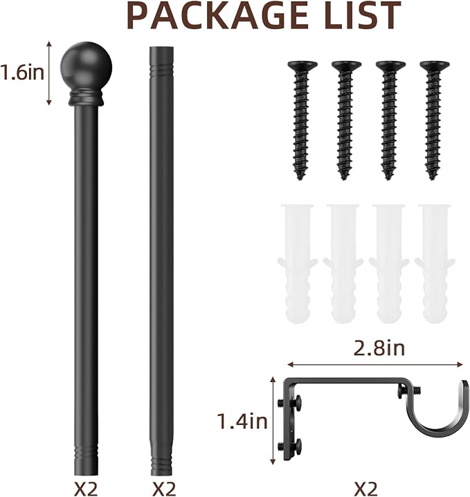 SMODBRODRE Curtain Rods for Window 32 to 62 - Image 6