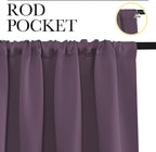 NICETOWN Blackout Curtains for Living Room, 2 Panels, 42 by 63, Darkening - Image 2