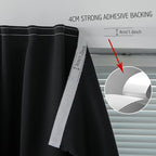 Adhesive Blackout Curtains- Self Stick Shades Window Blinds Curtains No Rod - Image 8
