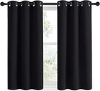 NICETOWN Bathroom Blackout Curtains and Drapes 48 inches Length - Image 2