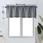 OWENIE Bob 1 PCS Dark Grey Valances - Image 2