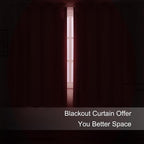 LEMOMO Bright Red Blackout Curtains 52 x 54 Inch Length/Set of 2 Curtain - Image 3