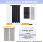Simplebrand Black Blackout Curtains - Image 9