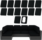 hyha 14Pcs Patio Cushion Covers, Stretch Outdoor Couch Cushion Covers by hyha