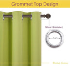 NICETOWN Bedroom Curtains Blackout Drapery Panels, 2 Panels, 70 x 72 inches - Image 2