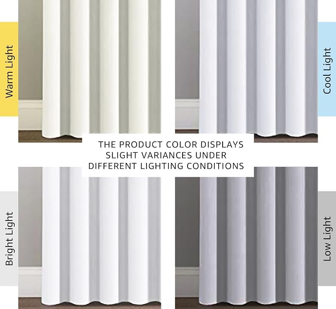 H.VERSAILTEX White Curtains for Sliding Glass Door Room Divider Curtains Noise - Image 4