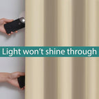 Yakamok 100% Blackout Curtains 84 Inches Long, 2 Thick Layers Heat and Full - Image 3