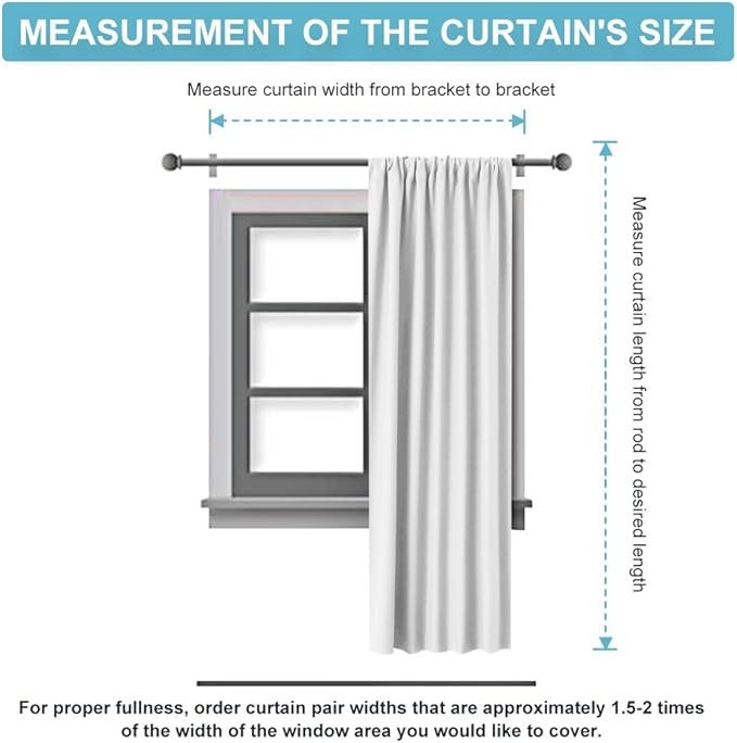 RYB HOME Curtains for Bedroom Living Room 72 inches Long, Thermal Insulated - Image 8