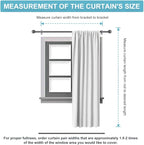 RYB HOME Blackout Curtains for Bedroom Living Room 72 inches Long, Thermal - Image 8