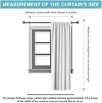 RYB HOME Curtains for Bedroom Living Room 72 inches Long, Thermal Insulated - Image 8