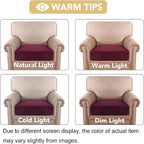 H.VERSAILTEX Velvet Stretch Couch Cushion Cover Plush Cushion Slipcover - Image 6