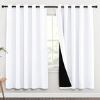 NICETOWN 100% Blackout Window Curtain Panels, Full Light Blocking Drapes by NICETOWN