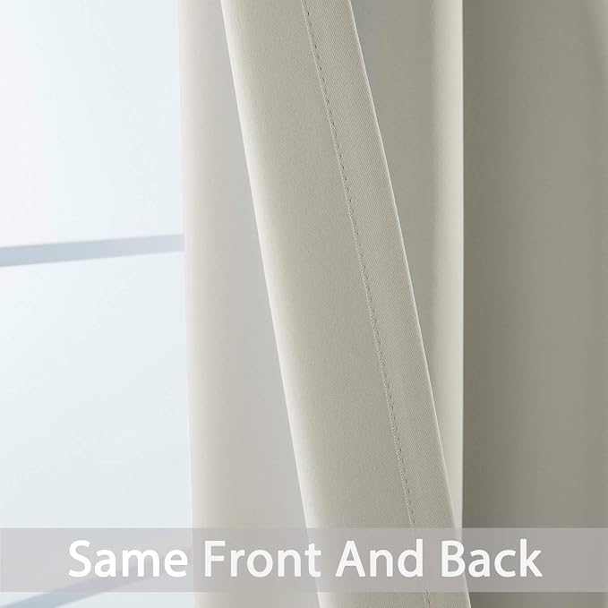 Yakamok Blackout Curtains Room Darkening Thermal Insulated Grommet top Window - Image 6