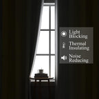 Estelar Textiler Yellow and Grayish White Blackout Curtains 108 Inches Long - Image 3