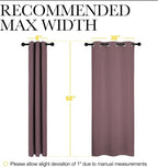 NICETOWN Dry Rose Room Darkening Curtains - Image 7