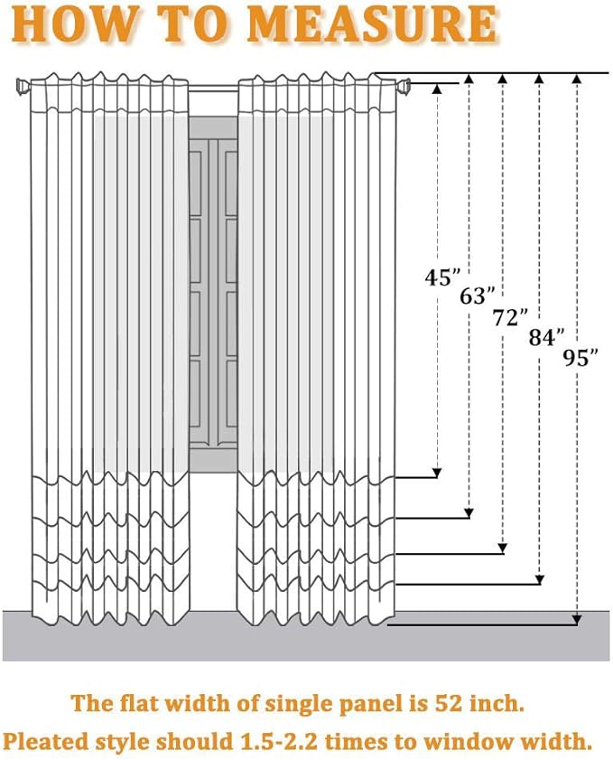RYB HOME White Curtains & Drapes - Image 6