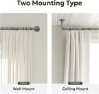 Zeerobee Curtain Rods for Windows 48 to 84, 1 Inch Industrial Wrap Around Grey - Image 5