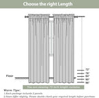 OWENIE White Sheer Curtains 72 Inches Long 2 Panels, Transparent Voile Sheer - Image 3