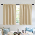 RYB HOME Short Curtains for Small Window, Sunmmer Heat Light Blocking Privacy by RYBHOME