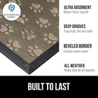 GORILLA GRIP 100% Waterproof All-Season WeatherMAX Doormat 35x23, US Designed - Image 2