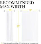 NICETOWN White Bedroom Curtain Panels - Image 7