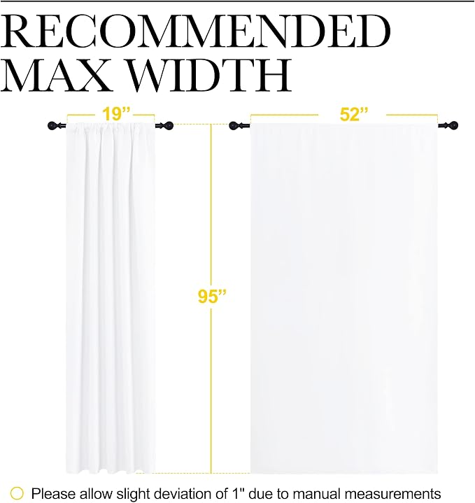 NICETOWN White Bedroom Curtain Panels - Image 7