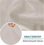 H.VERSAILTEX Velvet Stretch Couch Cushion Cover Plush Cushion Slipcover - Image 6