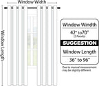 Yakamok Blue and Greyish White Ombre Curtains, Room Darkening Gradient Color - Image 7
