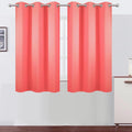 LEMOMO Coral Blackout Curtains 42 x 54 Inch Length Set of 2 Panels Grommet by Lemomo