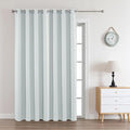 Joydeco Greyish White Custom Solid Single Blackout Curtain by JOYDECO