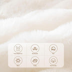 HANDONTIME White Sofa Covers Dog Couch Cover Rabbit Plush L Shaped Couch Covers - Image 2